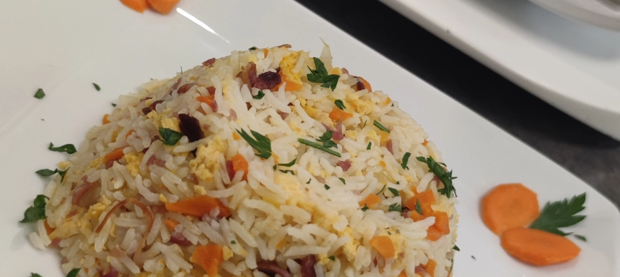 Vídeo receta Arroz asiático con huevo en Thermomix Málaga