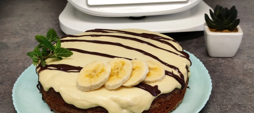 Bizcocho de plátano con harina de centeno