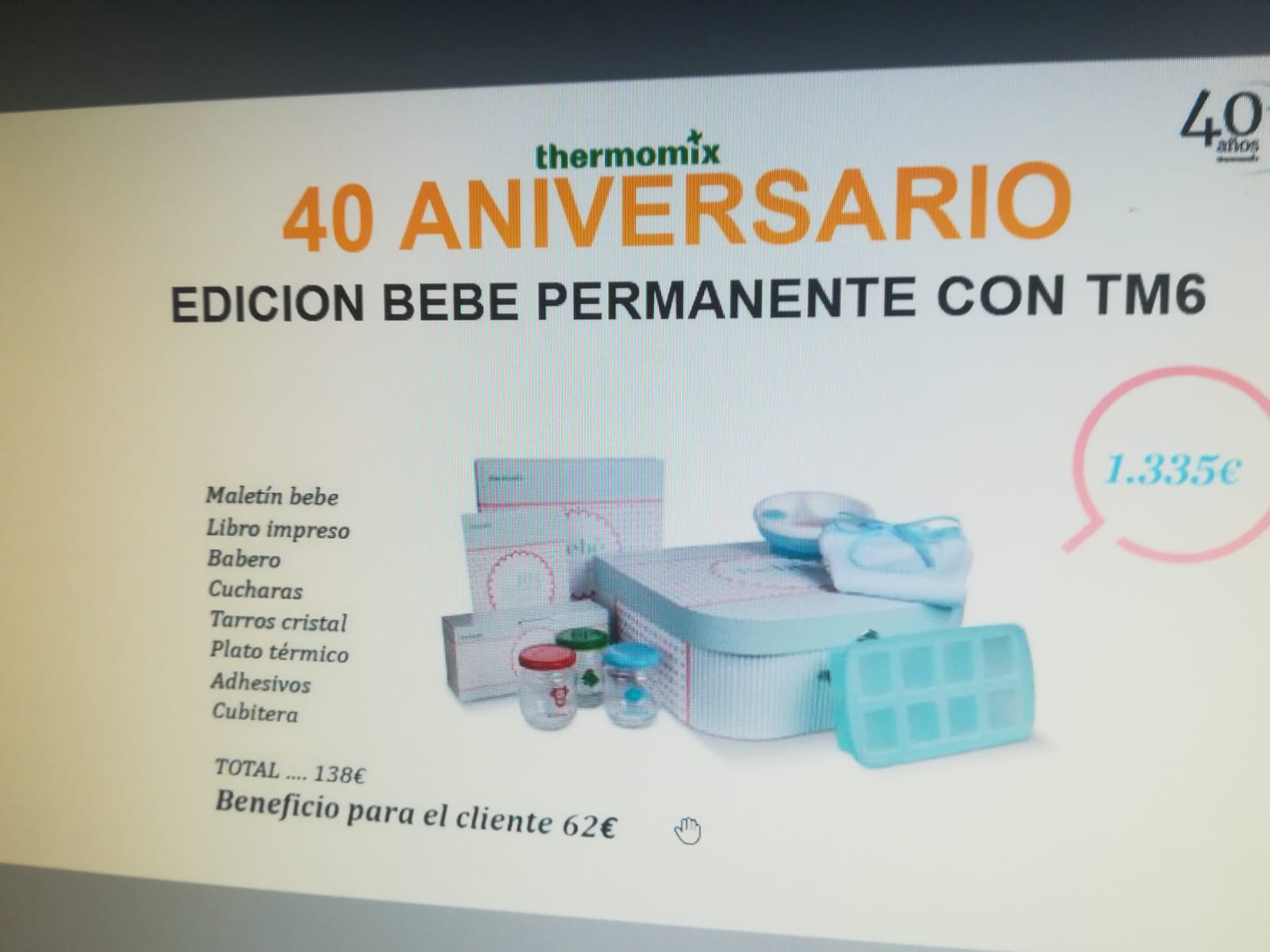 40 Aniversario Edicion Bebe Noticias Blog Blog De Mª Teresa Linan Garcia De Thermomix Malaga