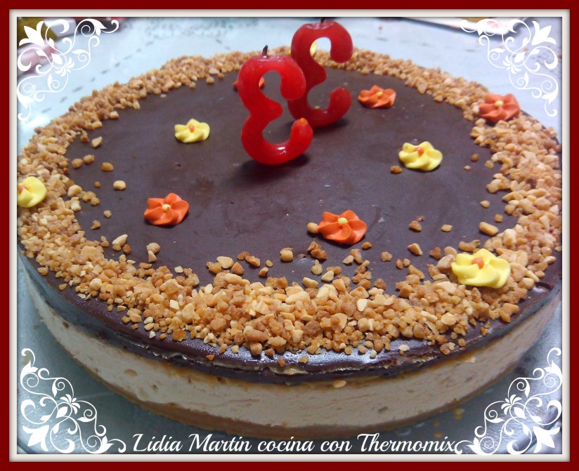 Receta de Tarta helada de turrón y chocolate con Thermomix®
