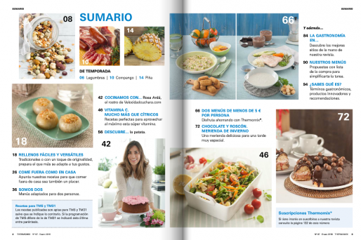 La revista Thermomix® te trae recetas para comer fuera como en casa