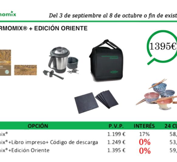 ''EDICIÓN ORIENTE. FINANCIACIÓN SIN INTERESES''