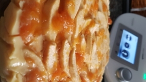 Tarta de manzana y flan con Thermomix®